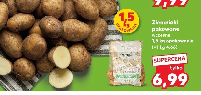Ziemniaki pakowane wczesne promocja w Kaufland