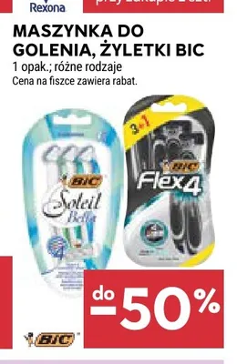 Maszynka do golenia, żyletki Bic promocja w Stokrotka