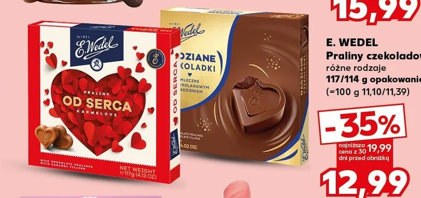 Praliny czekoladowe E. Wedel promocja w Kaufland