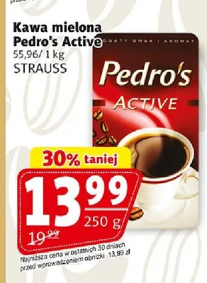 Kawa mielona Pedro's Active promocja w Prim Market