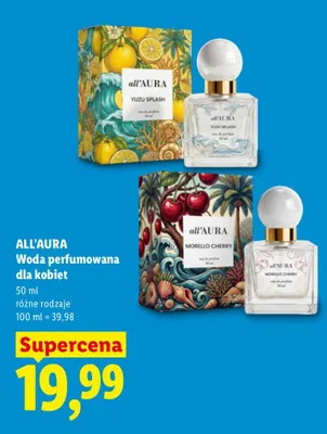 Woda perfumowana dla kobiet ALL'AURA Yuzu Splash promocja w Lidl