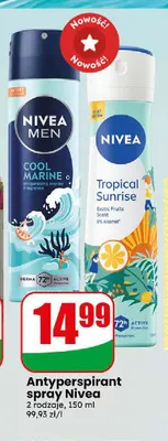 Antyperspirant spray Nivea Tropical Sunrise promocja w Dino