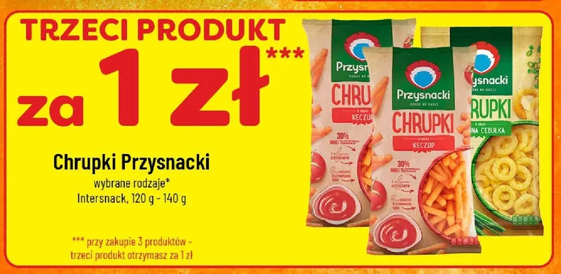 Chrupki różne rodzaje promocja w POLOmarket