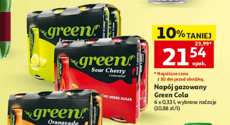 Napój gazowany Green Cola promocja w Auchan
