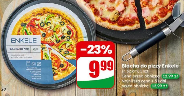 Blacha do pizzy  promocja w Dino