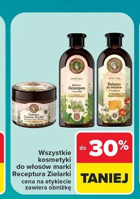 Kosmetyki do włosów Receptura Zielarki promocja w Carrefour