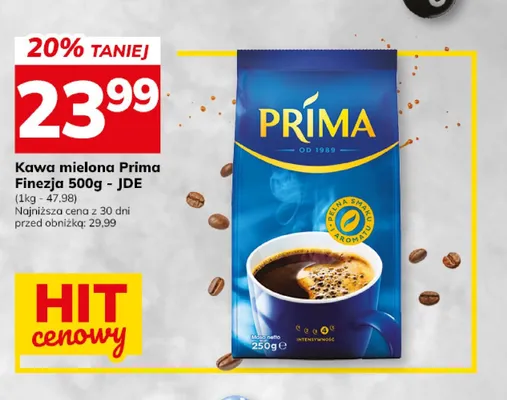Kawa mielona Prima Finezja promocja w Hitpol
