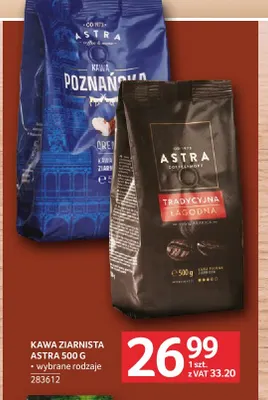 Kawa ziarnista Astra Tradycyjna Łagodna promocja w Selgros