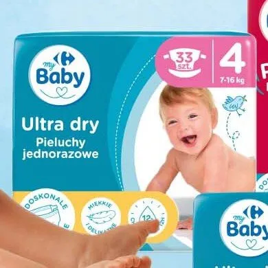 Pieluchy jednorazowe My Baby Ultra Dry promocja w Carrefour Market