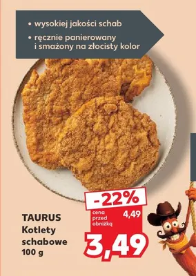 Kotlety schabowe Taurus promocja w Kaufland