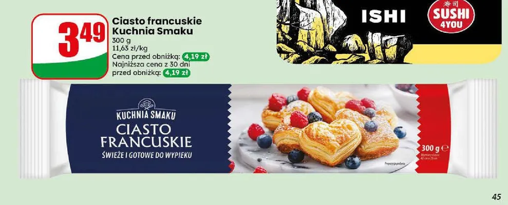 Ciasto francuskie Kuchnia Smaku promocja w Dino