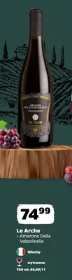 Wino czerwone Le Arche Amarone della Valpolicella promocja w Netto