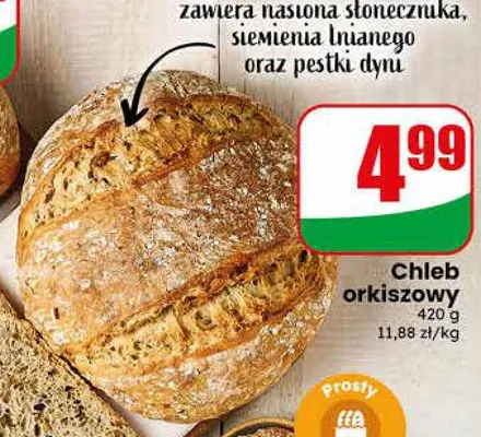 Chleb orkiszowy promocja w Dino