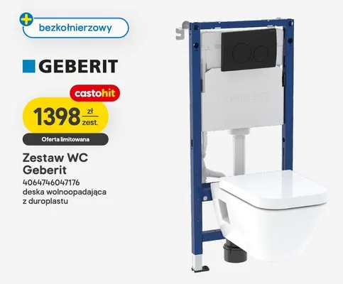 Zestaw WC Geberit deska wolnoopadająca z duroplastu promocja w Castorama