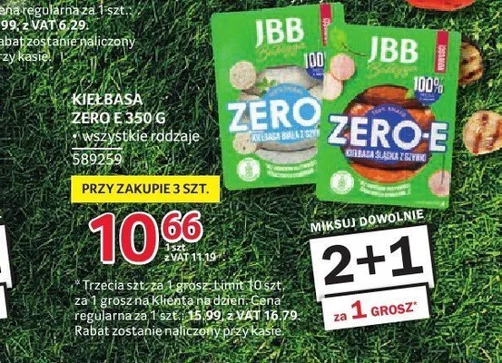 Kiełbasa Zero E JBB Bałdyga promocja w Selgros