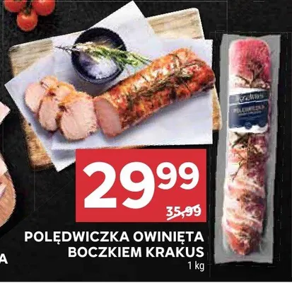 Polędwiczka owinięta boczkiem krakus promocja w Stokrotka