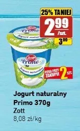 Jogurt naturalny Zott Primo promocja w API Market