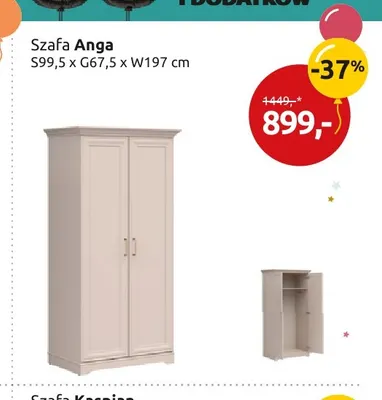 Szafa Anga promocja w Black Red White