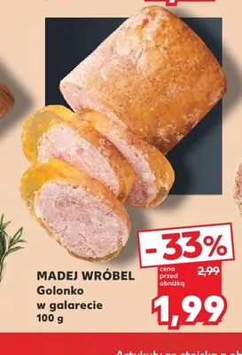 Golonko w galarecie Madej Wróbel promocja w Kaufland