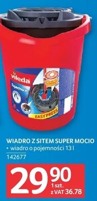 Wiadro z sitem super mocio Vileda promocja w Selgros