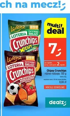 Chipsy Crunchips X-Cut Mexican promocja w Dealz