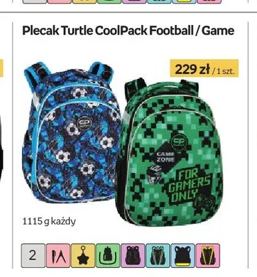 Plecak Turtle CoolPack Football promocja w Empik
