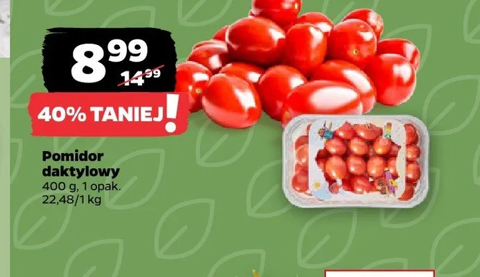 Pomidor daktylowy promocja w Netto