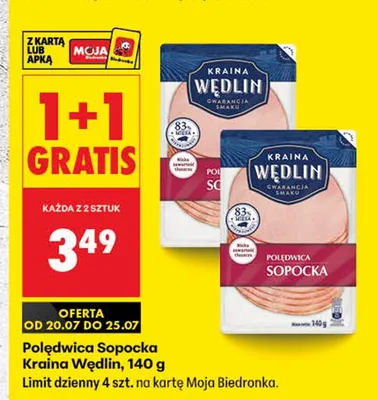 Polędwica Sopocka Kraina Wędlin promocja w Biedronka