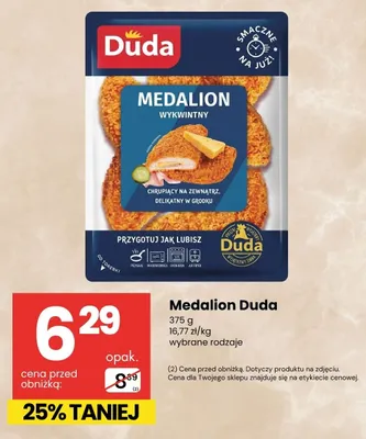 Medalion wykwintny Duda promocja w Delikatesy Centrum