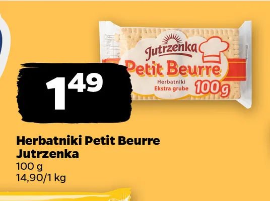 Herbatniki Petit Beurre Jutrzenka promocja w Netto