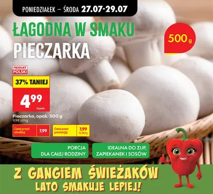 Pieczarka promocja w Biedronka