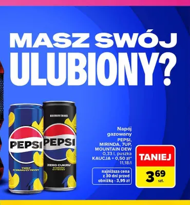 Napój gazowany Mountain Dew promocja w Carrefour