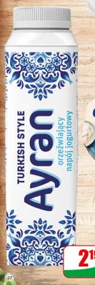 Napój jogurtowy Ayran Mlekpol promocja w Dino