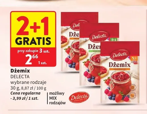 Dżemix Delecta promocja w Intermarche