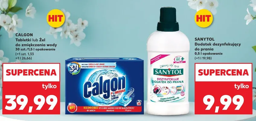Tabletki lub żel do zmiękczania wody promocja w Kaufland