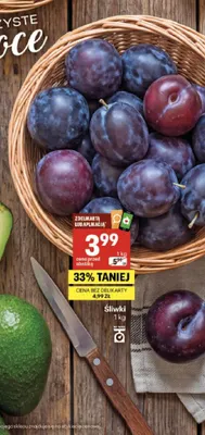 Śliwki promocja w Delikatesy Centrum