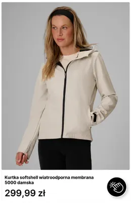Kurtka softshell wiatroodporna membrana 5000 damska promocja w 4F