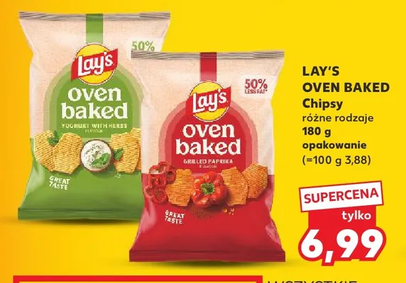 Chipsy Lay's Oven Baked promocja w Kaufland