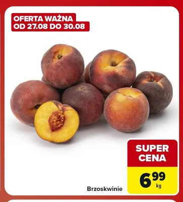 Brzoskwinie promocja w Carrefour Market