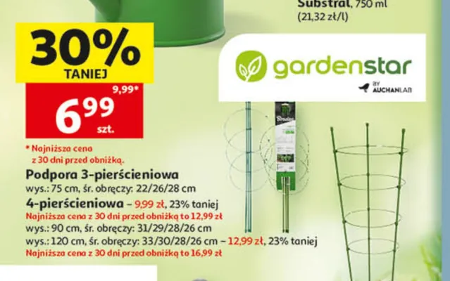 Podpora pierścieniowa Gardenstar promocja w Auchan
