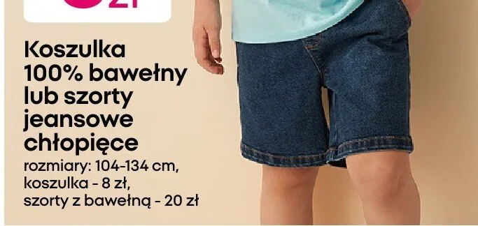 Szorty jeansowe chłopięce promocja w Pepco