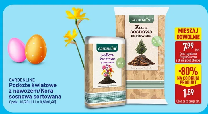 Kora sosnowa sortowana promocja w Aldi