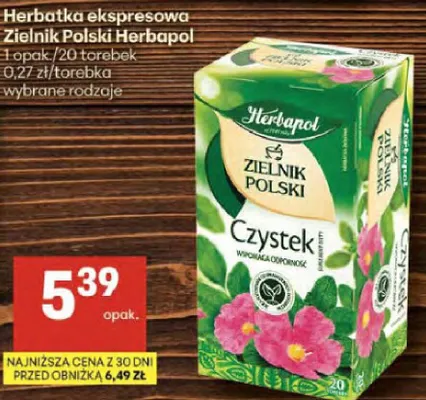 Herbata ekspresowa Zielnik Polski Herbapol promocja w Delikatesy Centrum