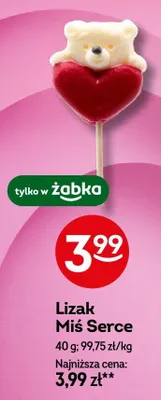 Lizak Miś Serce promocja w Żabka