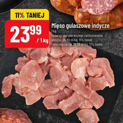 Mięso gulaszowe indycze promocja w POLOmarket