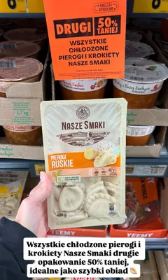 Pierogi ruskie Nasze Smaki promocja w Biedronka
