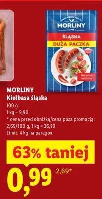 Kiełbasa śląska promocja w Lidl