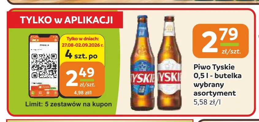 Piwo Tyskie Gronie promocja w Gama