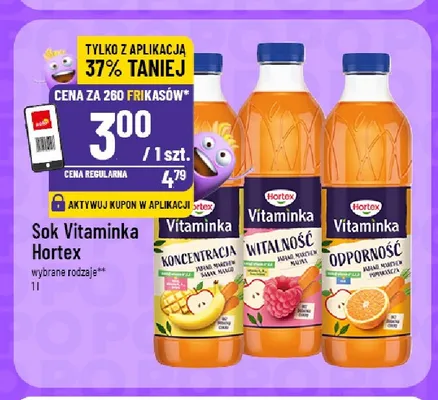 Sok Vitaminka Hortex Koncentracja promocja w POLOmarket