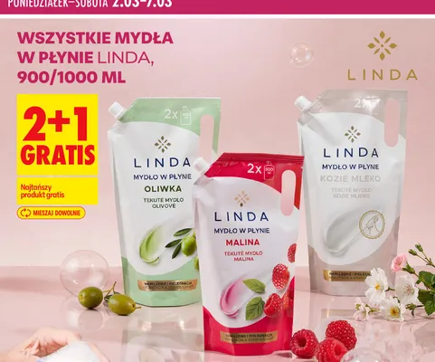 Mydło w płynie różne rodzaje promocja w Biedronka